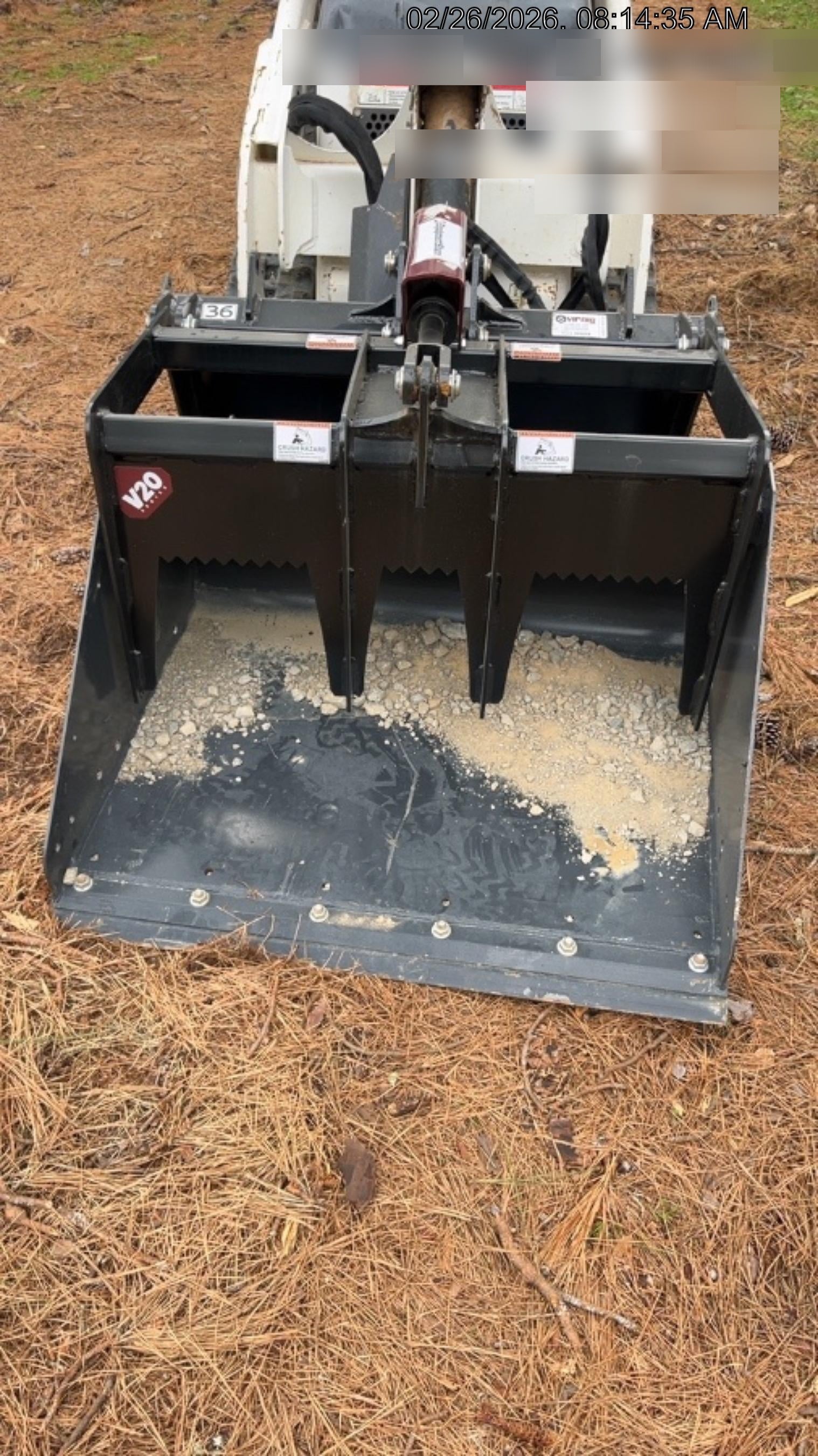 2026 VIRNIG 36" V20 CUL ROOT RAKE GRAPPLE