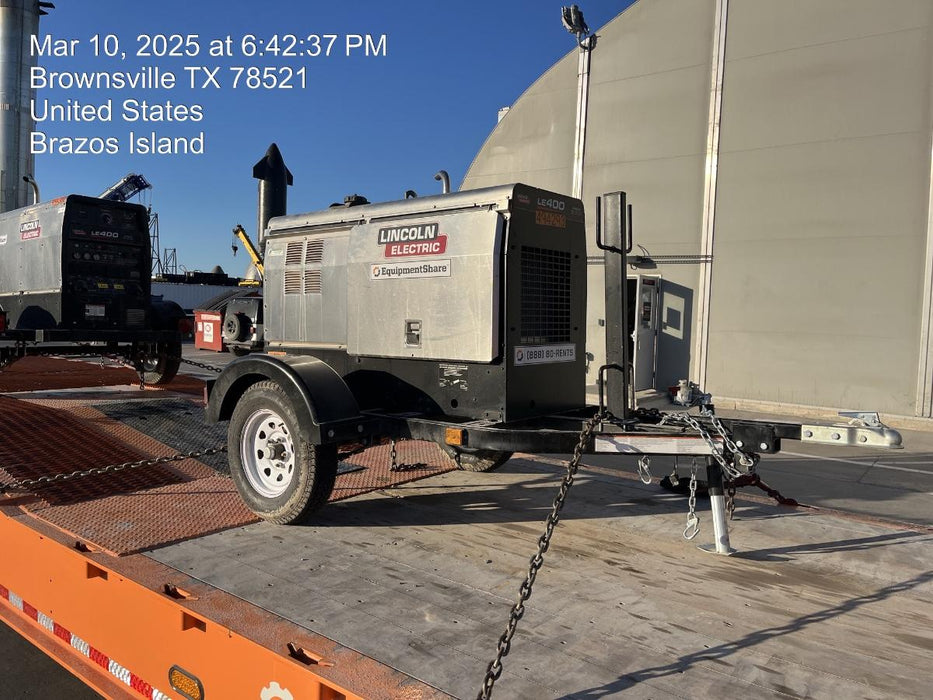 2025 Lincoln Electric LE400 Diesel, Kubota V1505, 22 HP, Trlr, Cable Rack, Light Kit, ES Decals, T3