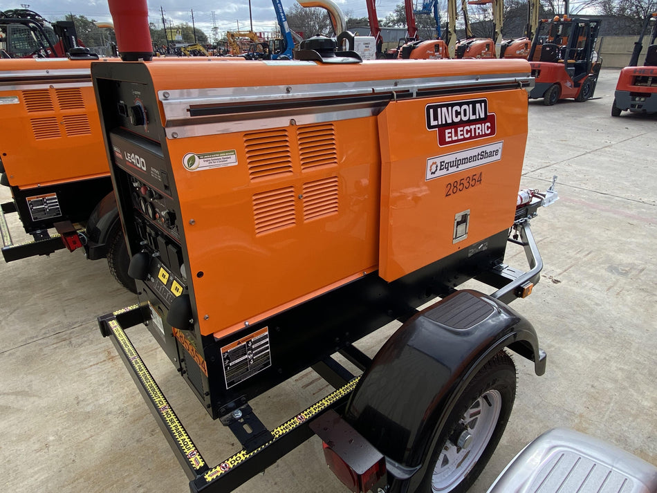 2022 Lincoln Electric LE400 Kubota V1505, Trlr, Cable Rack, Light Kit, ES Decals, T3