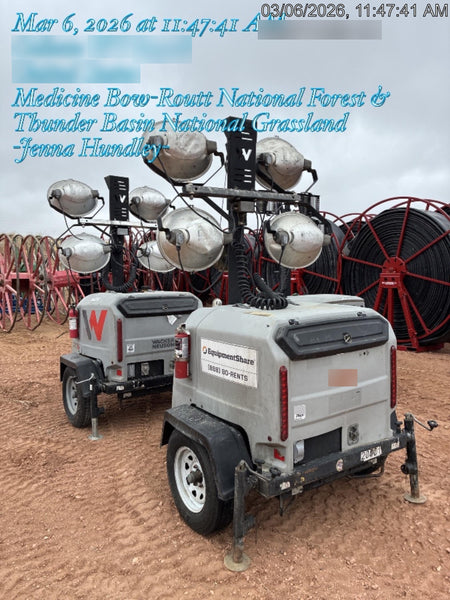 2018 Wacker Neuson LTV6L-MH Wacker Neuson LTV6L Mobile Light Tower w/Fuel Level Sensor Installed