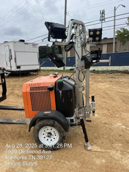 2024 Wanco WLTT-4MM4K Diesel, Mitsubishi L2E, 9.0HP @1800 rpm, Deep Sea Controller, Shore Power Plug, Auto Start, (4) 350W LED Floodlights, 4kW Generator, 60 Gal Fuel Tank, 2" Ball, T3