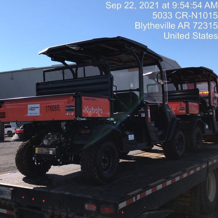 2021 Kubota RTV-X1140W-H Plastic Canopy, Windshield Acrylic Clear, LED Strobe Light, Wire Harness Kit, Back up Alarm