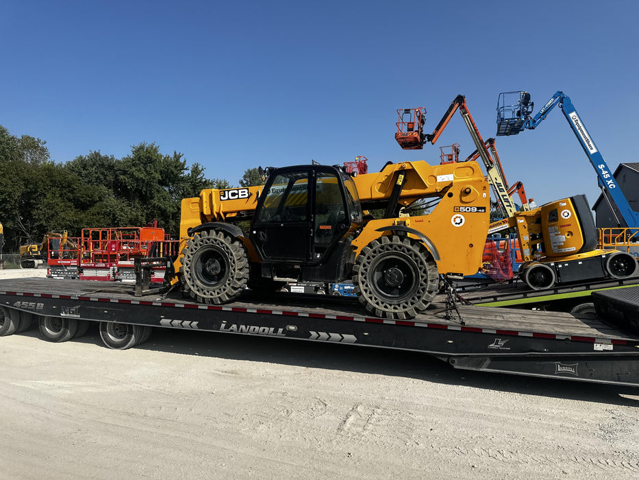 2020 JCB 509-42 Cab/Heat/Air, Solid Tires, Work Lights, Beacon, Aux Hydraulics, Back up Alarm, Lifting Eye, ES Decals