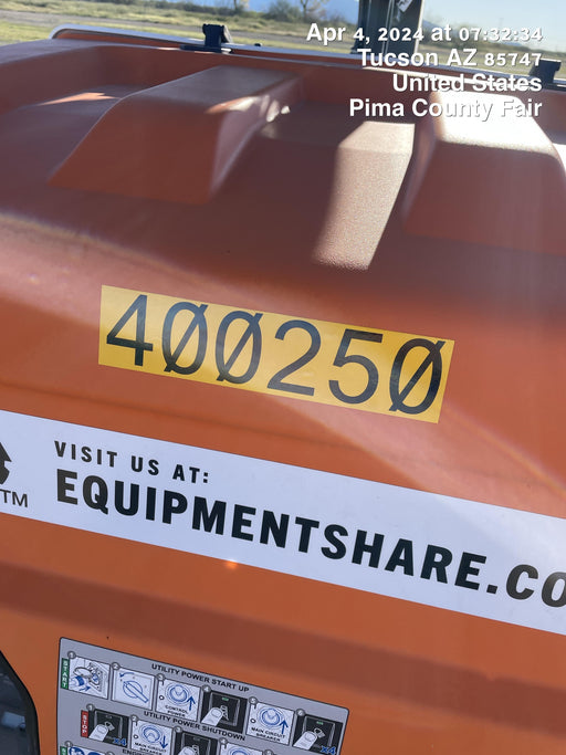 2024 Generac MLT2 Diesel, Flex Switch 120V Input, Powerzone Controller, 
(4) 320W LED Lights, 4kW Generator, 39.9 Gal Fuel Tank, 2" Ball, T3