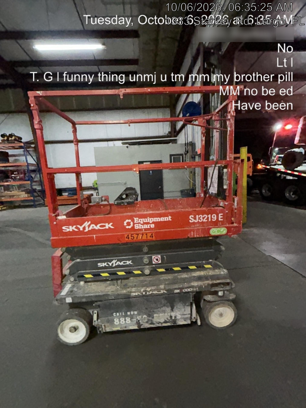 2024 Skyjack SJ3219 Electric Drive, Sld NM Tires, DBcns, RFRails, Power to Platform, T3 + Access Control