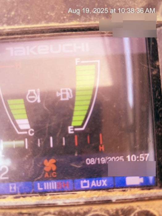 2019 Takeuchi TB290 Cab/Heat/AC Rubber tracks, Dozer blade, Travel alarm, Auxiliary hydraulics Manual QC, Hydraulic thumb, 18", 24", and 36" Buckets