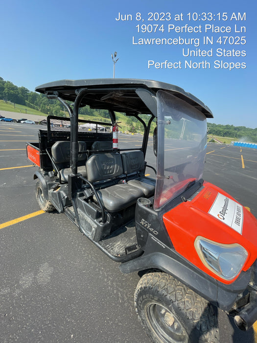 2022 Kubota RTV-X1140W-H Plastic Canopy, Windshield Acrylic Clear, LED Strobe Light, Wire Harness Kit, Back up Alarm