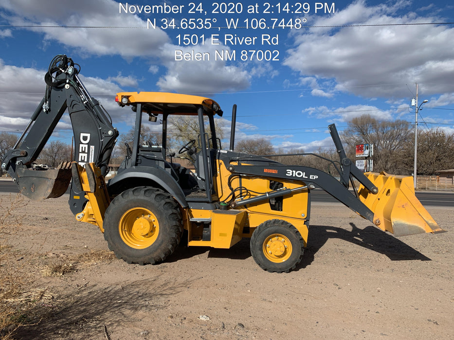 2020 John Deere 310LEP - Extendable Stick Canopy, 4WD, Extendable Stick, Pilot Controls, 2 Way Hydraulics, TAG Manual QC