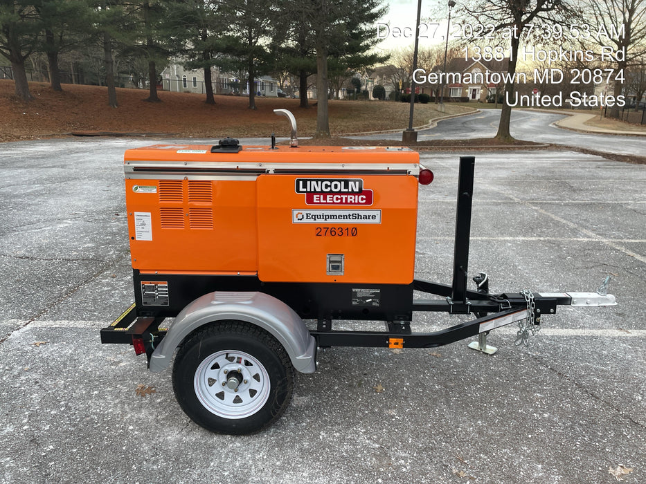 2022 Lincoln Electric LE400 Kubota V1505, Trlr, Cable Rack, Light Kit, ES Decals, T3