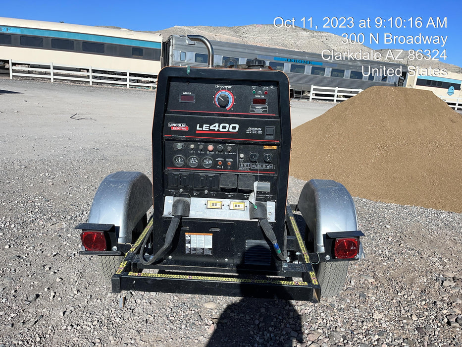 2023 Lincoln Electric LE400 Kubota V1505, Trlr, Cable Rack, Light Kit, ES Decals, T3