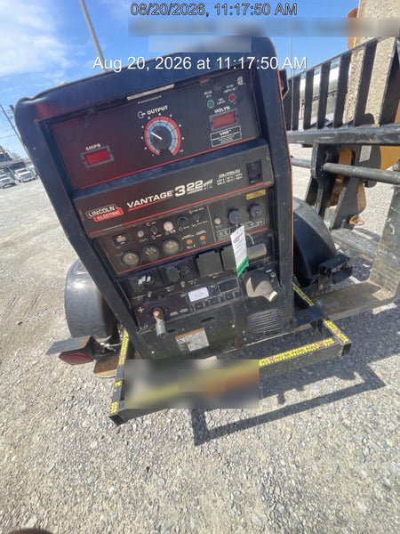 2021 Lincoln Electric Vantage 322 Vantage 322 Ready Pak 3 w/ Decals, ORANGE (includes trailer, cable rack, fender light kit) NO Telematics