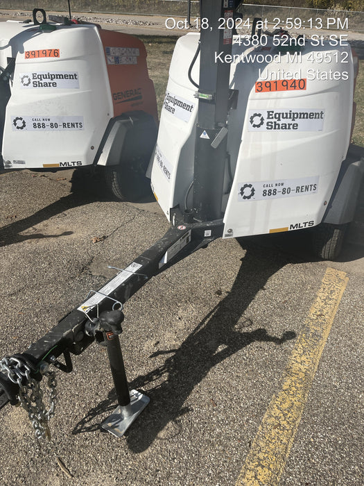 2024 Generac MLT2 Diesel, Flex Switch 120V Input, Powerzone Controller, 
(4) 320W LED Lights, 4kW Generator, 39.9 Gal Fuel Tank, 2" Ball, T3