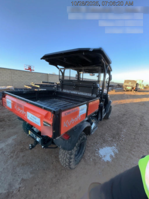 2021 Kubota RTV-X1140W-H Plastic Canopy, Windshield Acrylic Clear, LED Strobe Light, Wire Harness Kit, Back up Alarm