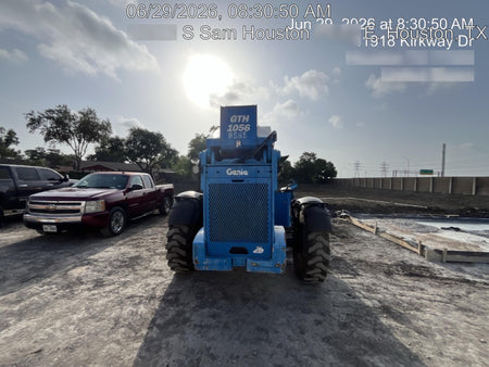 2018 Genie GTH-1056 Genie GTH-1056 w/Open ROPS, Solid Tires, Work Light/Beacon, 60" Carriage and Forks