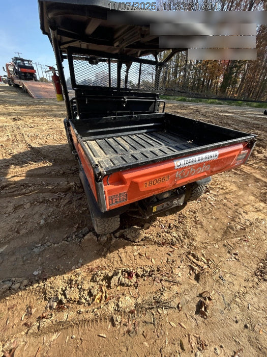 2021 Kubota RTV-X1140W-H Plastic Canopy, Windshield Acrylic Clear, LED Strobe Light, Wire Harness Kit, Back up Alarm