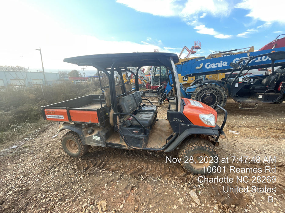 2022 Kubota RTV-X1140W-H Plastic Canopy, Windshield Acrylic Clear, LED Strobe Light, Wire Harness Kit, Back up Alarm