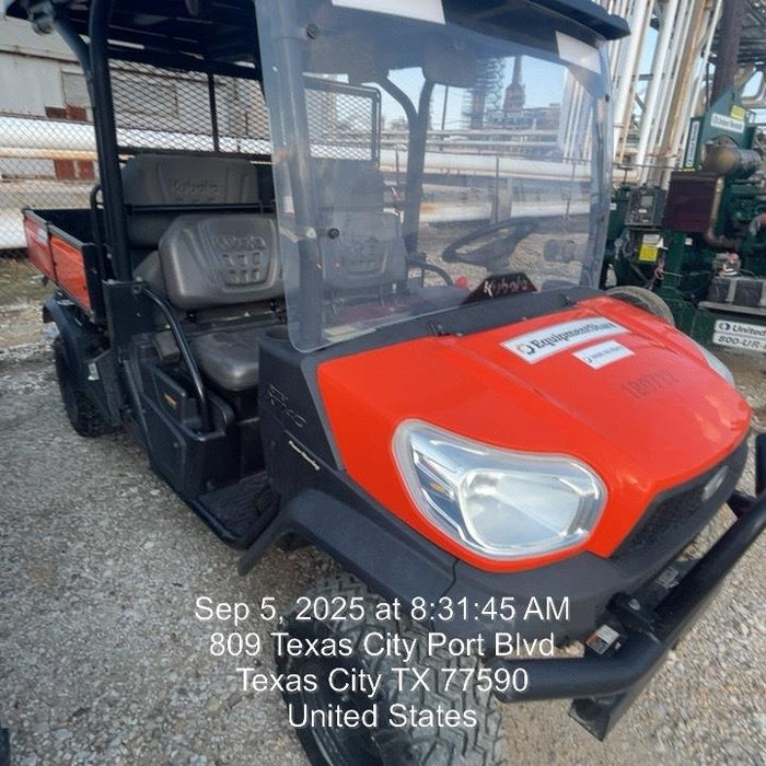 2022 Kubota RTV-X1140W-H Plastic Canopy, Windshield Acrylic Clear, LED Strobe Light, Wire Harness Kit, Back up Alarm
