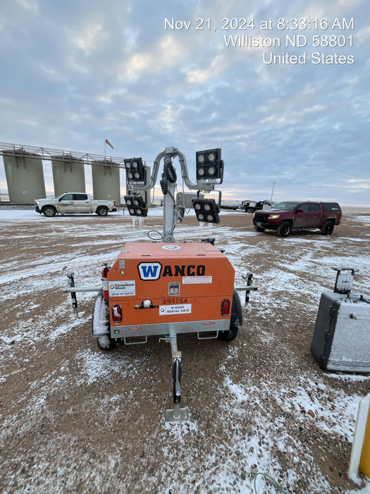 2024 Wanco WLTT-4MM4K Diesel, Deep Sea Controller, Shore Power Plug, Auto Start, (4) 350W LED Floodlights, 4kW Generator, 60 Gal Fuel Tank, 2" Ball, T3