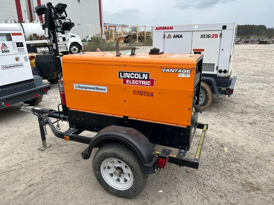 2021 Lincoln Electric Vantage 322 Vantage 322 Ready Pak 3 w/ Decals, ORANGE (includes trailer, cable rack, fender light kit) NO Telematics