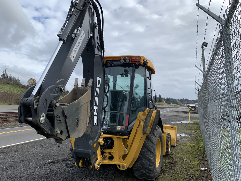 2020 John Deere 310LEP Cab/Heat/Air, 4WD, Standard Stick, Pilot Controls, 2 Way Hydraulics, TAG Manual QC