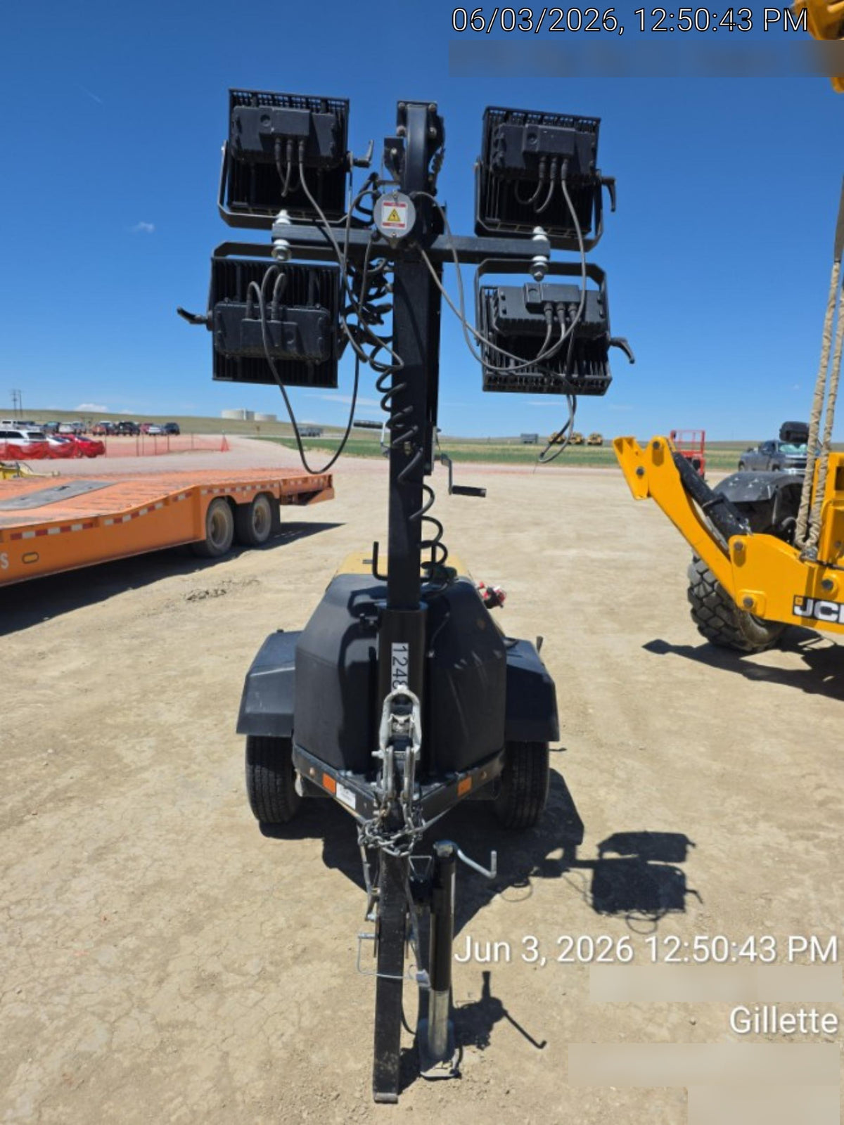 2020 Allmand NLV3GR (4) LED Light Fixture 350W, 23' Vertical Mast, 3kW Prime, Towable, Deep Sea L401, Leveling Jacks, Yanmar T4F 5.8hp