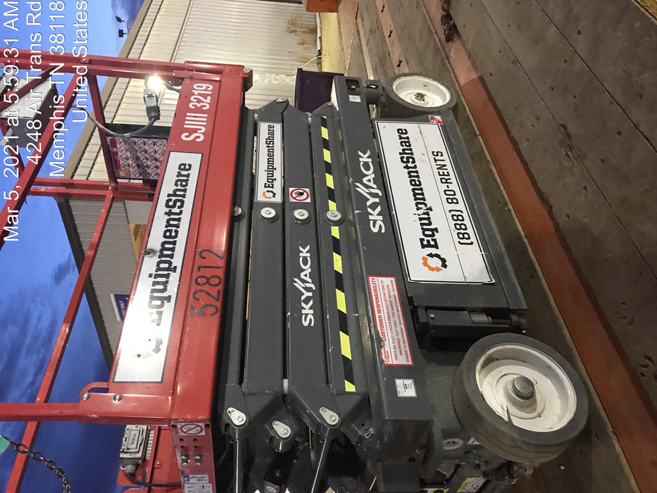 2019 Skyjack SJIII-3219 Standard Options, Trojan Batteries