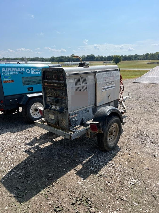 2019 Lincoln Electric Vantage 322 Welder Ready-Pak 3, Two wheel trailer, Fender and Light kit, Cable Rack