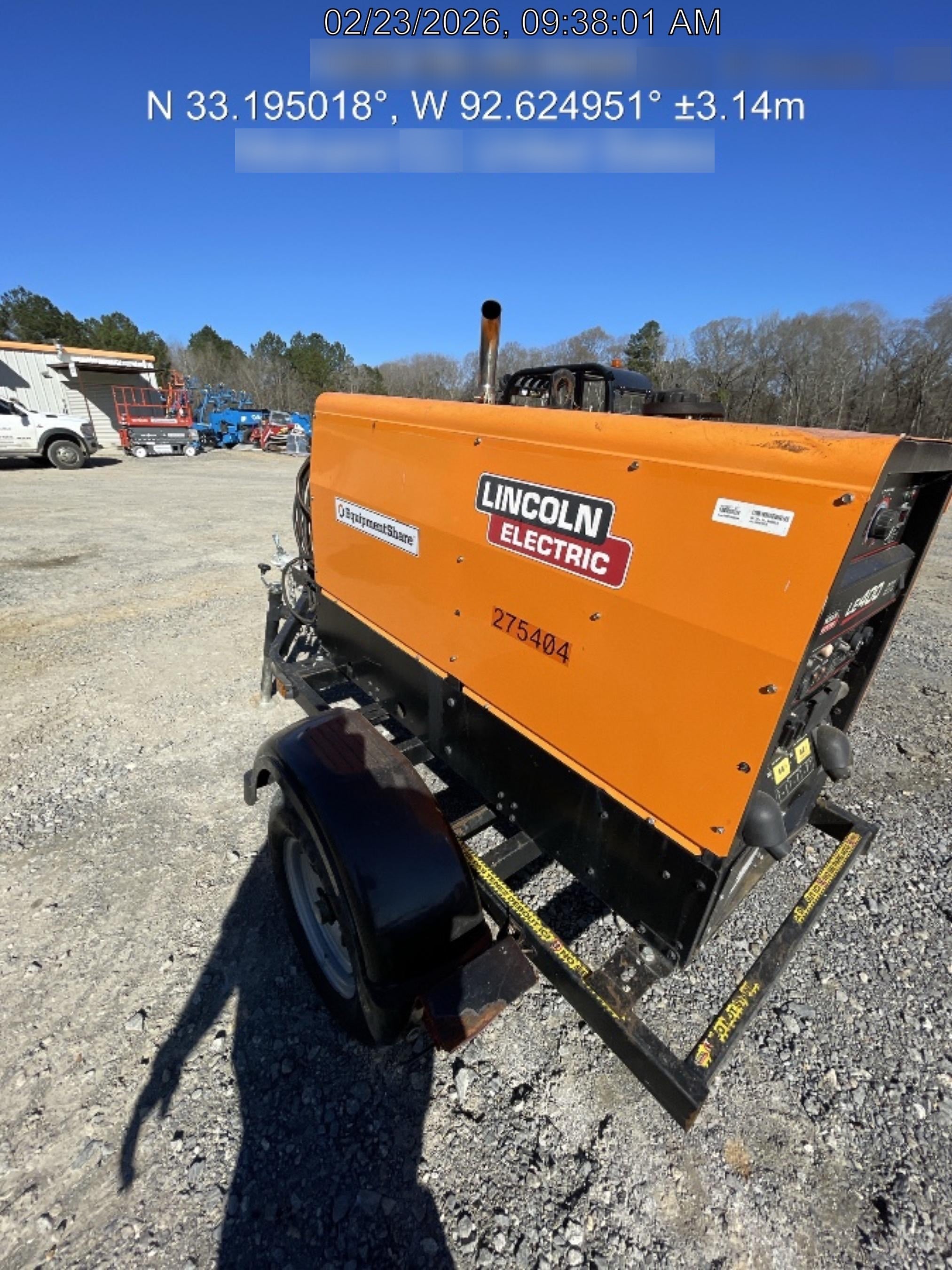 2022 Lincoln Electric LE400 Kubota V1505, Trlr, Cable Rack, Light Kit, ES Decals, T3
