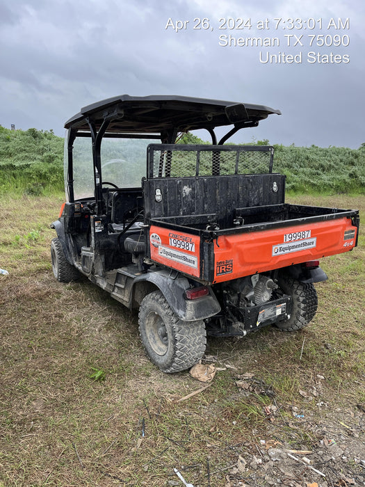 2022 Kubota RTV-X1140W-H Plastic Canopy, Windshield Acrylic Clear, LED Strobe Light, Wire Harness Kit, Back up Alarm