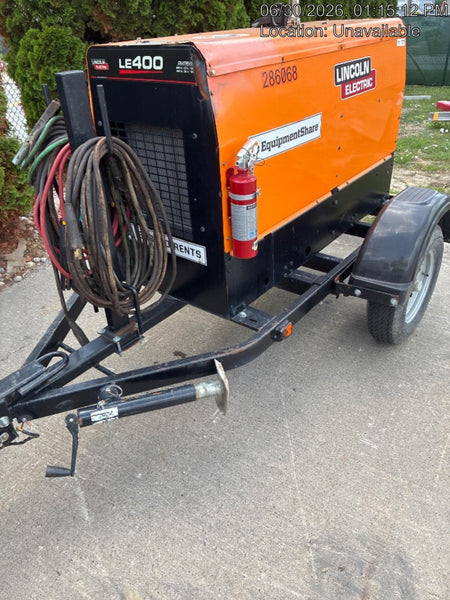 2022 Lincoln Electric LE400 Kubota V1505, Trlr, Cable Rack, Light Kit, ES Decals, T3