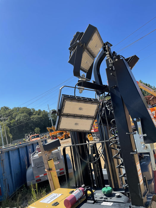 2022 Allmand NLV3GR (4) LED Light Fixture 350W, 23' Vertical Mast, 3kW Prime, Towable, Deep Sea L401, Leveling Jacks, Yanmar T4F 5.8hp