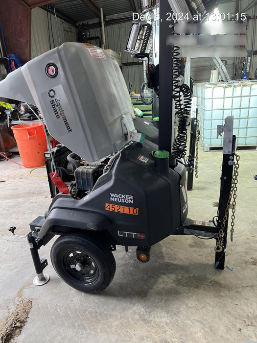 2024 Wacker Neuson LTT4 Diesel, Kohler KDW702, Deep Sea Controller, Auto Start, LED 320W, Bypass Outlet, T3