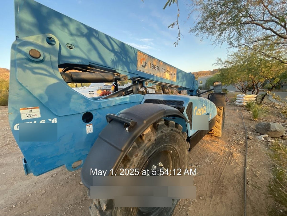 2018 Genie GTH-636 Genie GTH-636 w/Open ROPS, Work Lights, Solid Tires, RH Cab Mesh, Beacon, 48" Carriage and Forks