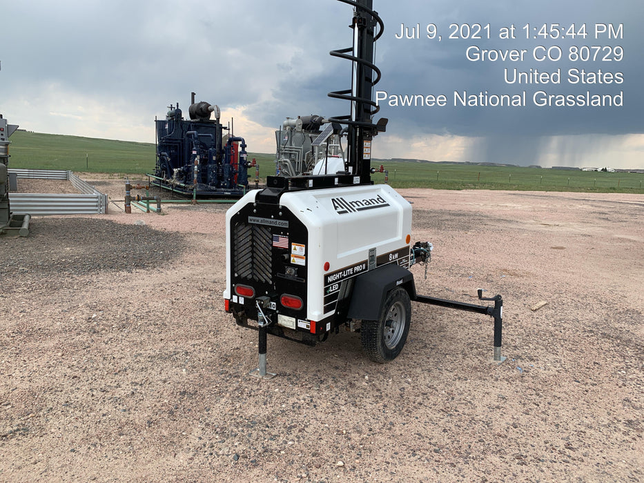 2019 Allmand Night-Lite Pro II Allmand Night-Lite Pro II Allmand Night-Lite Pro II 8 kW Light Tower w/Kubota Engine, LED Light Package