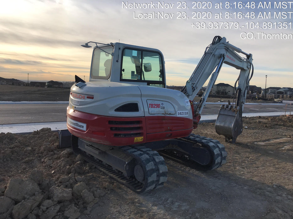 2020 TAKEUCHI TB290C