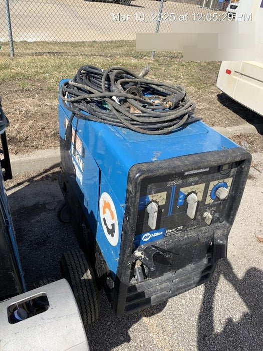 2019 Miller Electric BOBCAT 250 Gas, RUNNING W/NVR FLAT G/LP BC/TB (Part #'s 907500001, 300914)