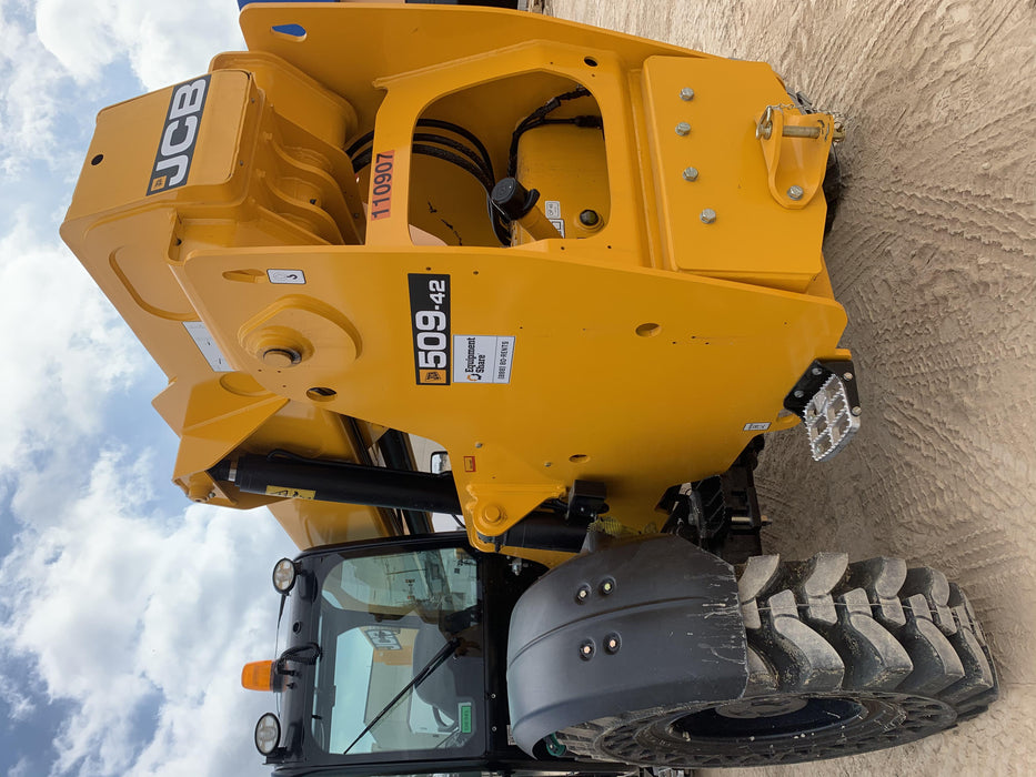 2020 JCB 509-42 Cab/Heat/Air, Solid Tires, Work Lights, Beacon, Aux Hydraulics, Back up Alarm, Lifting Eye, ES Decals