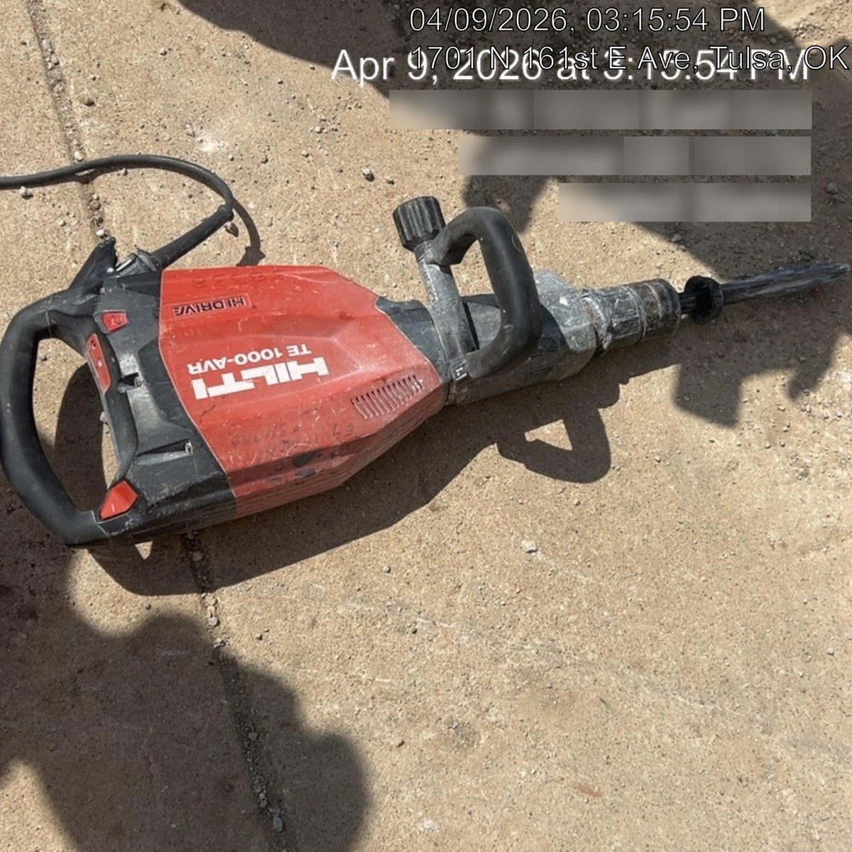 2019 HILTI TE 1000-AVR