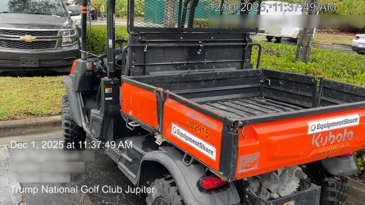 2022 Kubota RTV-X1140W-H Plastic Canopy, Windshield Acrylic Clear, LED Strobe Light, Wire Harness Kit, Back up Alarm