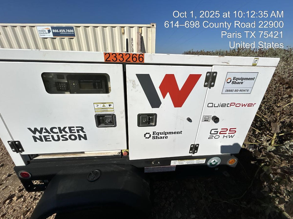 2022 WACKER NEUSON G25