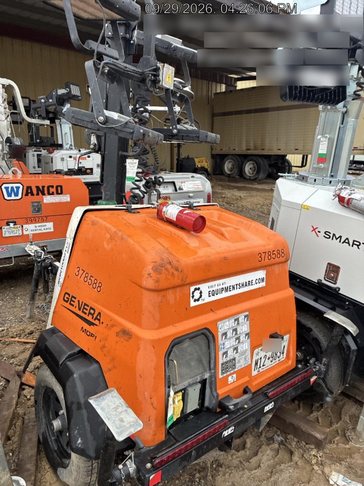 2023 Generac MLT2 Diesel, Flex Switch 120V Input, Powerzone Controller, 
(4) 320W LED Lights, 4kW Generator, 39.9 Gal Fuel Tank, 2" Ball, T3