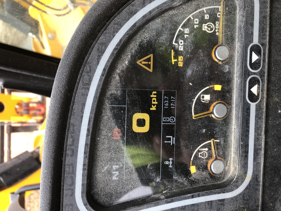 2019 JCB 510-56 74 HP, Beacon, Worklights, Aux Hydraulics, Solid Tires, 60" Carriage/Forks