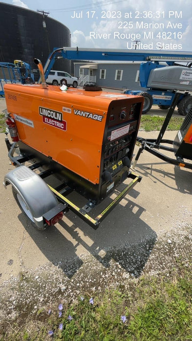 2022 Lincoln Electric LE400 Kubota V1505, Trlr, Cable Rack, Light Kit, ES Decals, T3