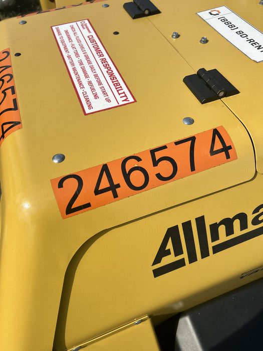 2022 Allmand NLV3GR (4) LED Light Fixture 350W, 23' Vertical Mast, 3kW Prime, Towable