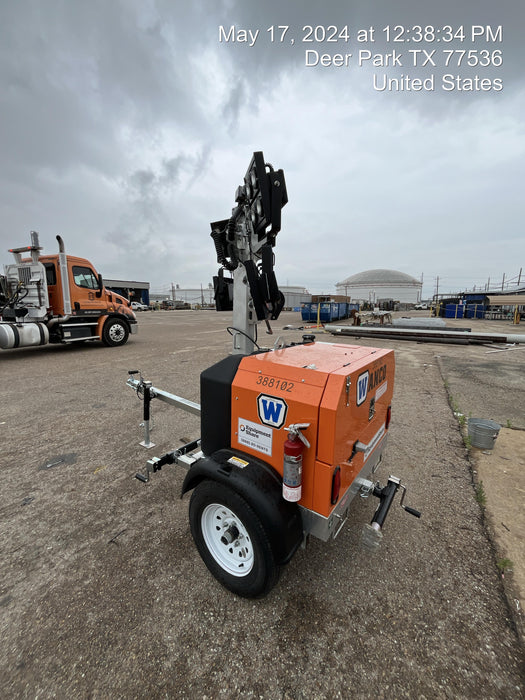 2024 Wanco WLTT-4MM4K Diesel, Deep Sea Controller, Shore Power Plug, Auto Start, (4) 350W LED Floodlights, 4kW Generator, 60 Gal Fuel Tank, 2" Ball, T3