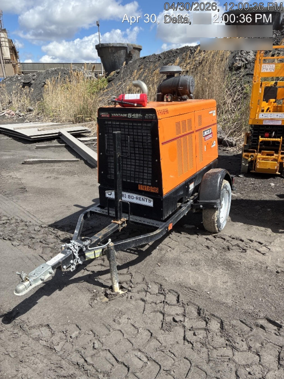 2021 Lincoln Electric Vantage 549X Ready Pak 3, ORANGE (includes trailer, cable rack, fender light kit)