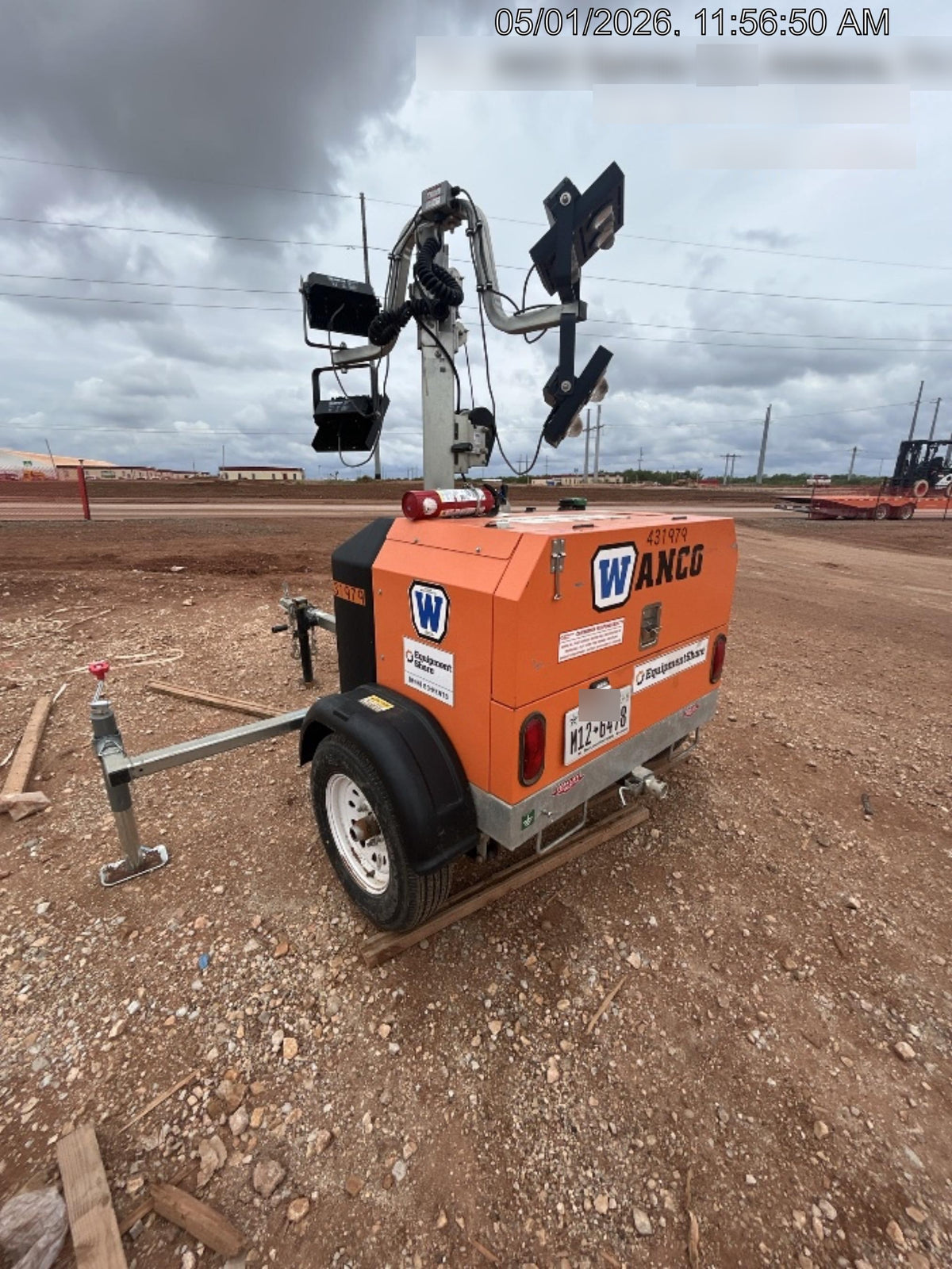 2024 Wanco WLTT-4MM4K Diesel, Deep Sea Controller, Shore Power Plug, Auto Start, (4) 350W LED Floodlights, 4kW Generator, 60 Gal Fuel Tank, 2" Ball, T3
