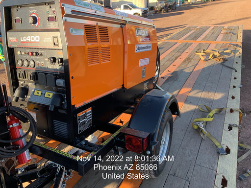 2022 Lincoln Electric LE400 Kubota V1505, Trlr, Cable Rack, Light Kit, ES Decals, T3