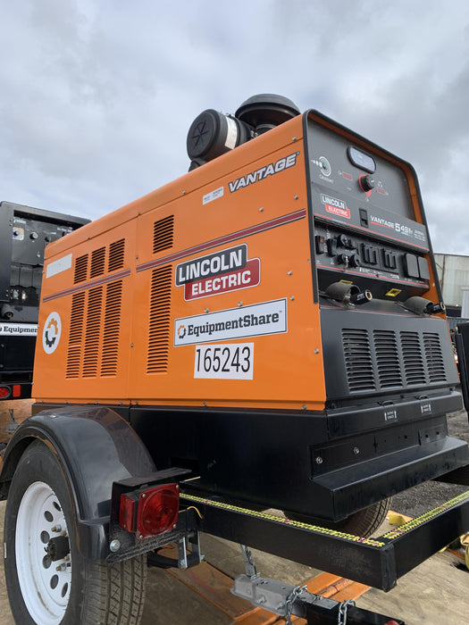 2021 Lincoln Electric Vantage 549X Ready Pak 3, ORANGE (includes trailer, cable rack, fender light kit)