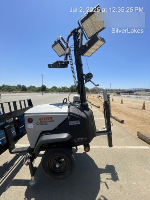 2024 Wacker Neuson LTT4 Diesel, Kohler KDW702, Deep Sea Controller, Auto Start, LED 320W, Bypass Outlet, T3